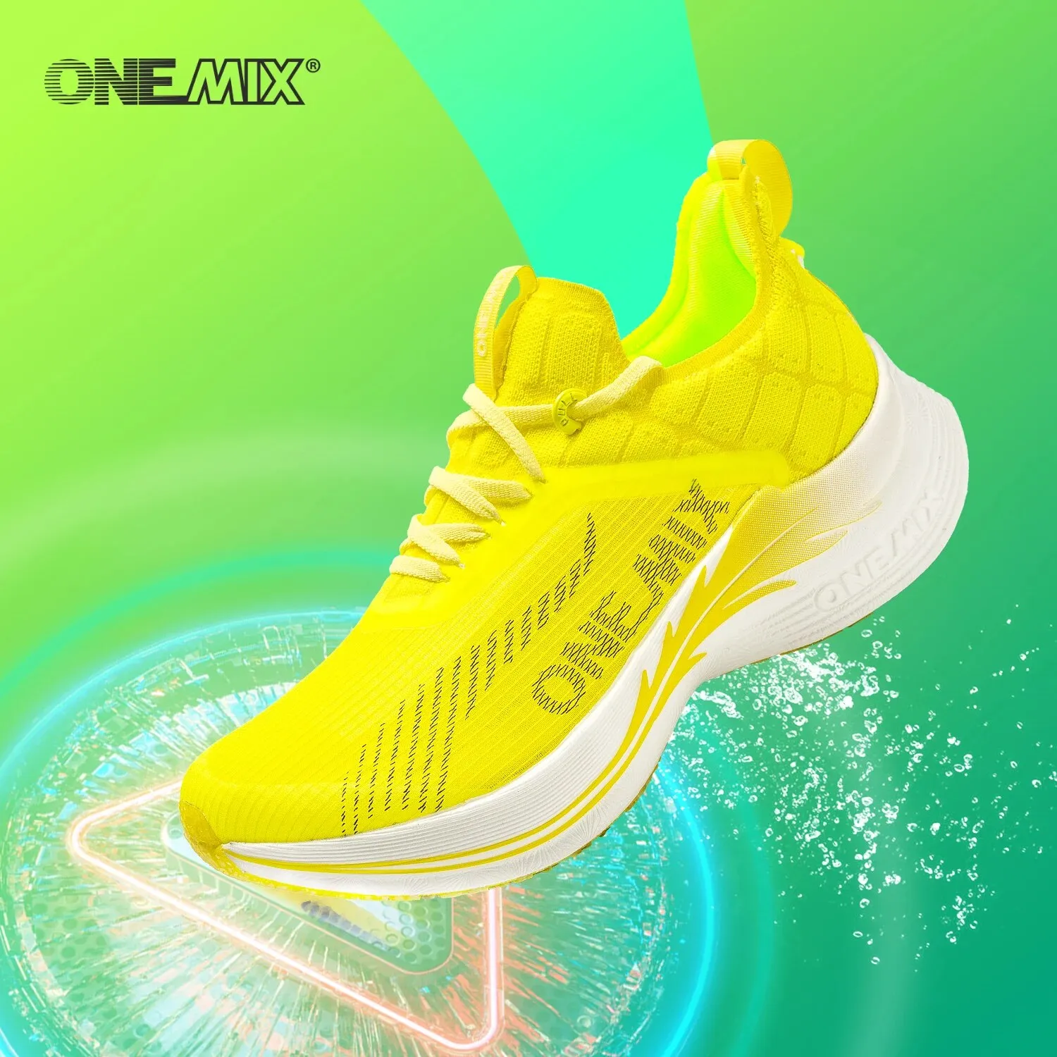Carbon Plate Marathon Racing Shoes - รองเท้าวิ่งมาราธอน ONEMIX คาร์บอนเพลท รองเท้าวิ่งมืออาชีพ รองรับแรงกระแทก น้ำหนักเบาพิเศษ