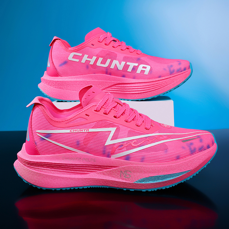 Breathable Mesh Athletic Shoes - รองเท้าวิ่ง คาร์บอนบอร์ด มาราธอน สำหรับผู้ชาย กีฬาเฉพาะทาง ระบายอากาศได้ดี