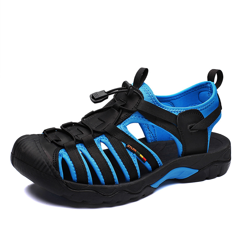 Men'S Shoes - ฤดูร้อนของแท้หนังผู้ชายรองเท้าแตะแฟชั่นการออกแบบรองเท้าสบายๆผู้ชายด้านล่างนุ่มรองเท้าแตะชายหาดกลางแจ้งขนาดใหญ่ 48