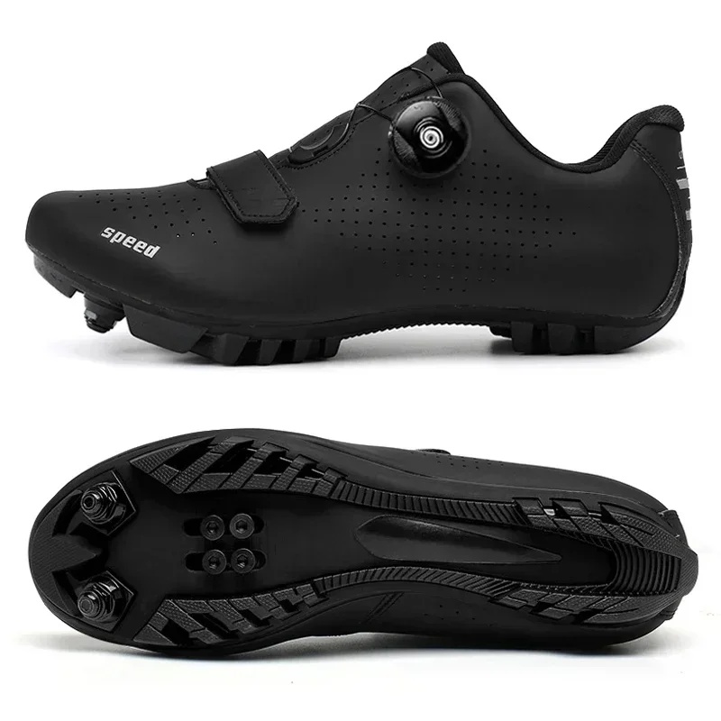 Men'S Shoes - รองเท้าจักรยานเสือภูเขาแบบ unisex สำหรับผู้ชายและผู้หญิง พร้อมคลีทสำหรับจักรยานเสือภูเขา