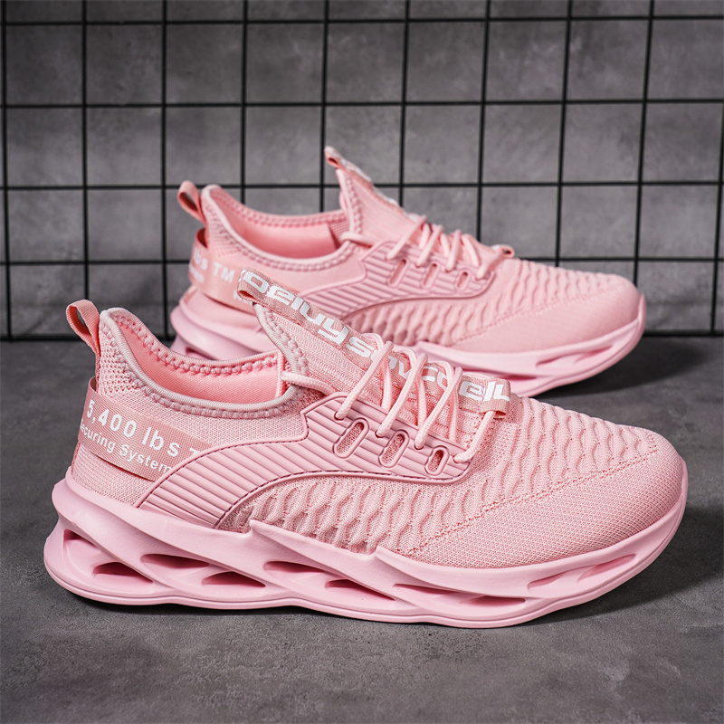 Waterproof Goretex Running Shoes - รองเท้าผ้าใบลำลองสีชมพูสำหรับฤดูร้อน ลดราคาพิเศษ สำหรับผู้หญิงและผู้ชาย ไซส์ใหญ่ 46 น้ำหนักเบา