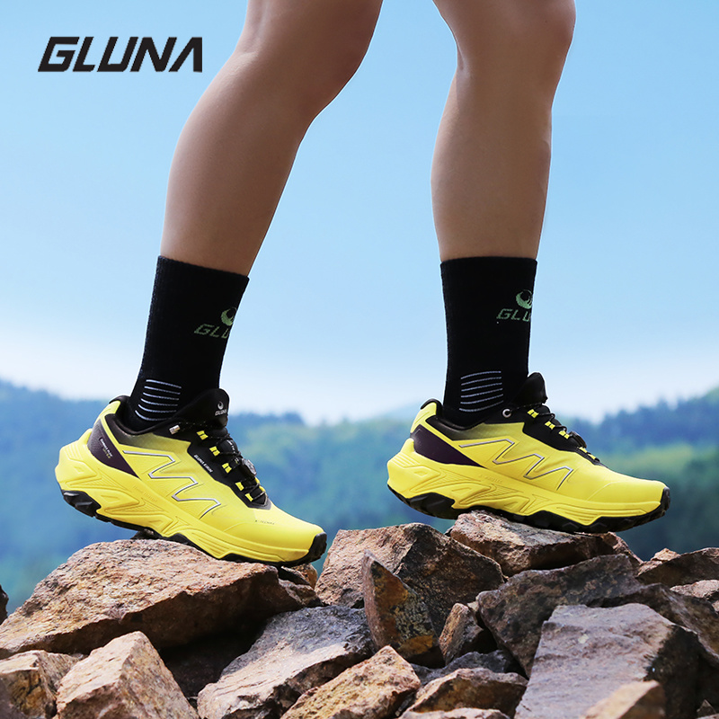 Anti Slip Trail Running Sneakers - GLUNA Kirin 5.0 รองเท้าวิ่งออฟโรด กันน้ำ พื้นคาร์บอน