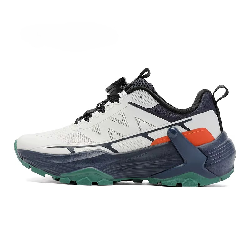 Anti Slip Trail Running Sneakers - รองเท้าวิ่งเทรลแบบหัวเข็มขัดหมุนสำหรับผู้ชาย ระบายอากาศได้ดี กันลื่น รองรับแรงกระแทก เหมาะสำหรับเดินป่าและปีนเขา