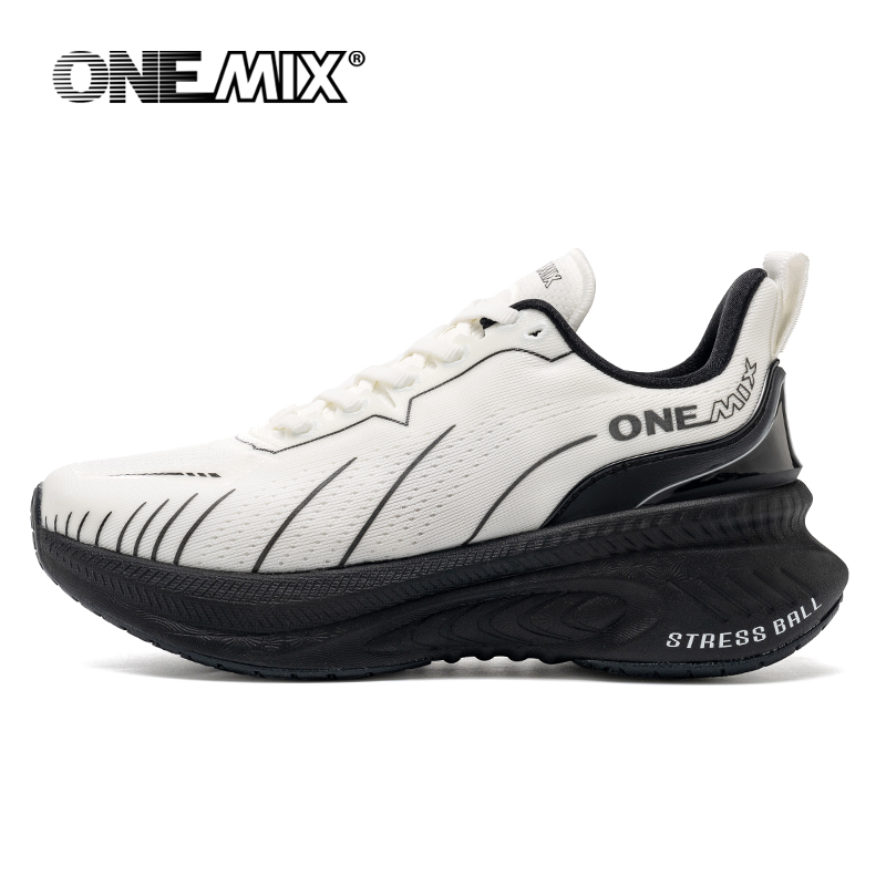 ONEMIX สีขาวรองเท้าวิ่งสําหรับ - Reflective Night Running Shoes บทวิจารณ์และราคา
