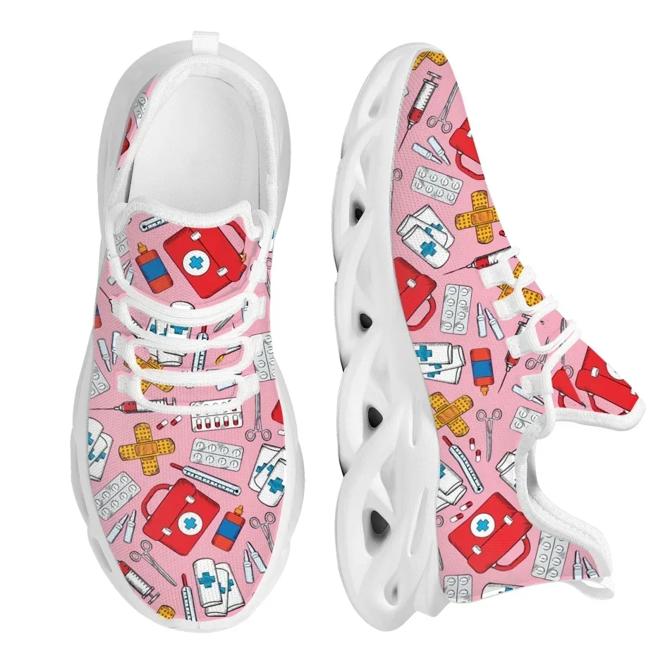 รองเท้าผ้าใบผู้หญิงสำหรับวิ่งก - Knit Fabric Lace Up Sneakers บทวิจารณ์และราคา