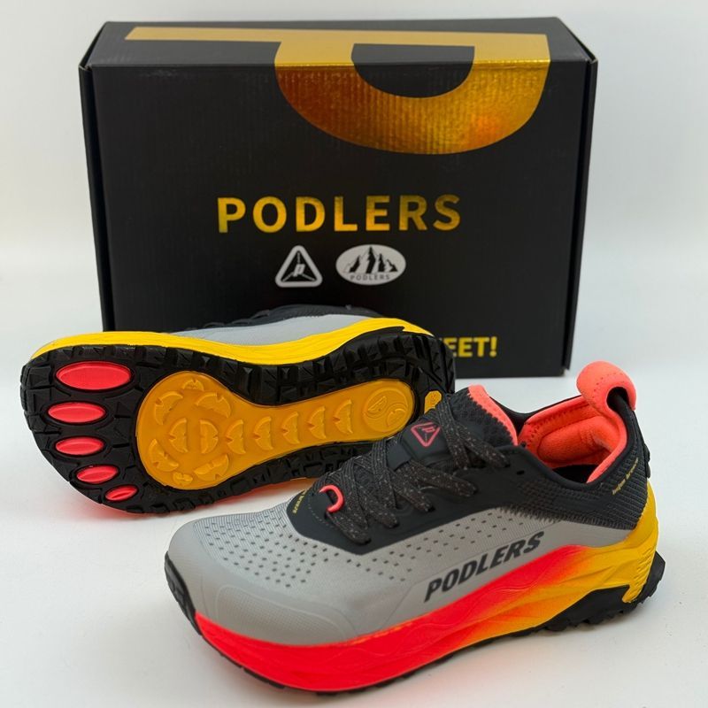 รองเท้าวิ่งออฟโรดทรงกว้าง แบรน - Anti Slip Trail Running Sneakers บทวิจารณ์และราคา