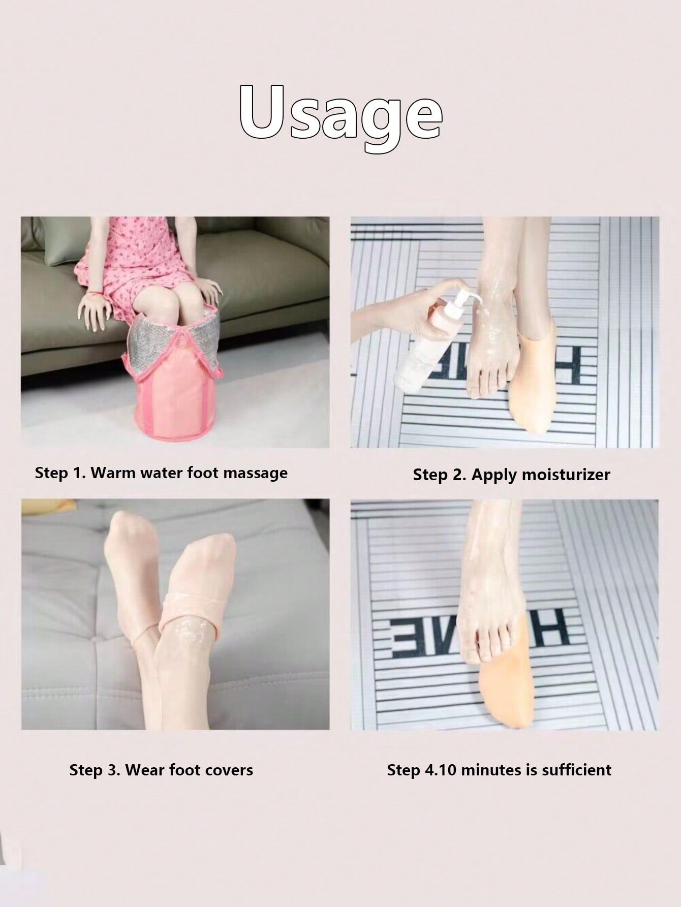 ถุงเท้าซิลิโคนบำรุงผิวเท้าแบบใ - Heels บทวิจารณ์และราคา
