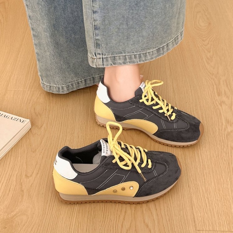 รองเท้าผ้าใบสีเรโทรสำหรับผู้หญ - Running Shoes บทวิจารณ์และราคา