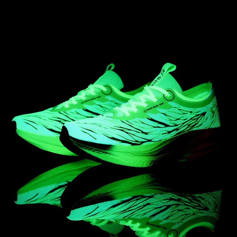รองเท้าวิ่งพื้นนุ่มแบบใหม่สำหร - Reflective Night Running Shoes บทวิจารณ์และราคา