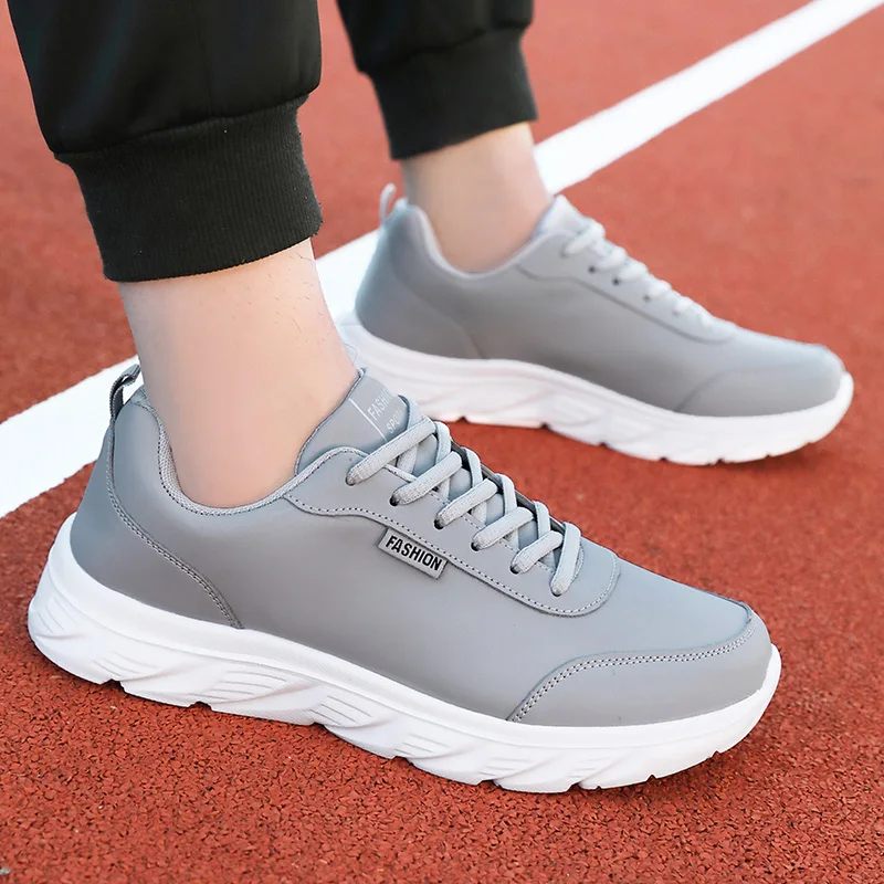 รองเท้าวิ่งผู้ชายสีดํา PU ด้าน - Waterproof Goretex Running Shoes บทวิจารณ์และราคา