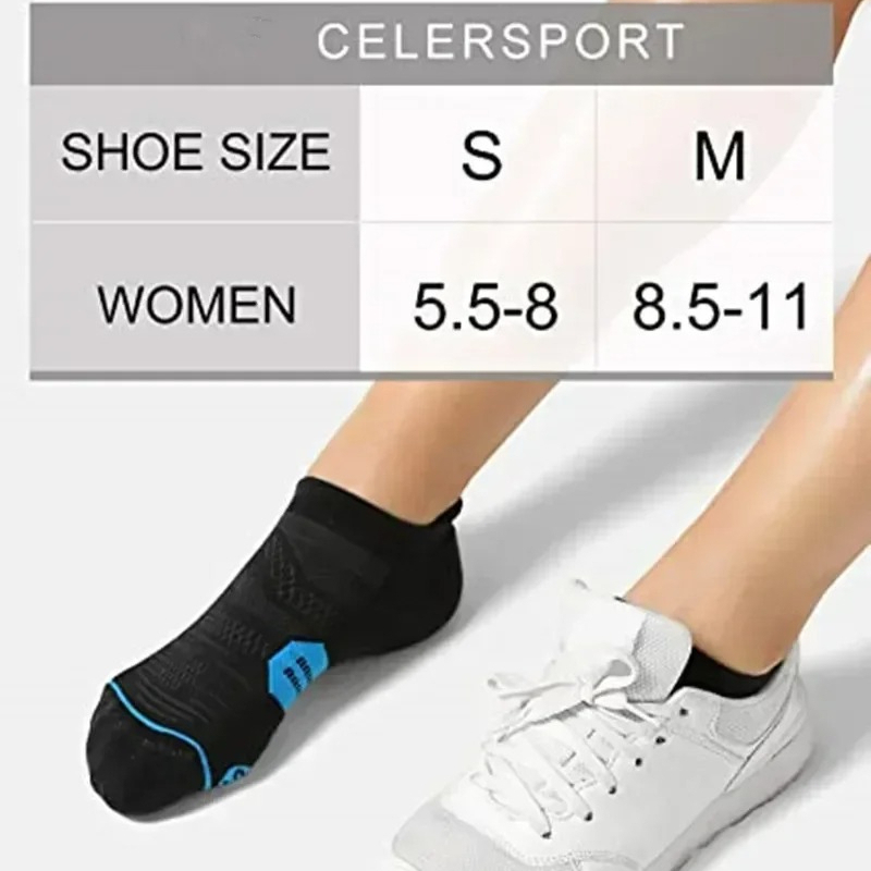 ถุงเท้ากีฬาแบบรัดกล้ามเนื้อสำห - Heels บทวิจารณ์และราคา