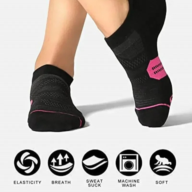 ถุงเท้ากีฬาแบบรัดกล้ามเนื้อสำห - Heels บทวิจารณ์และราคา