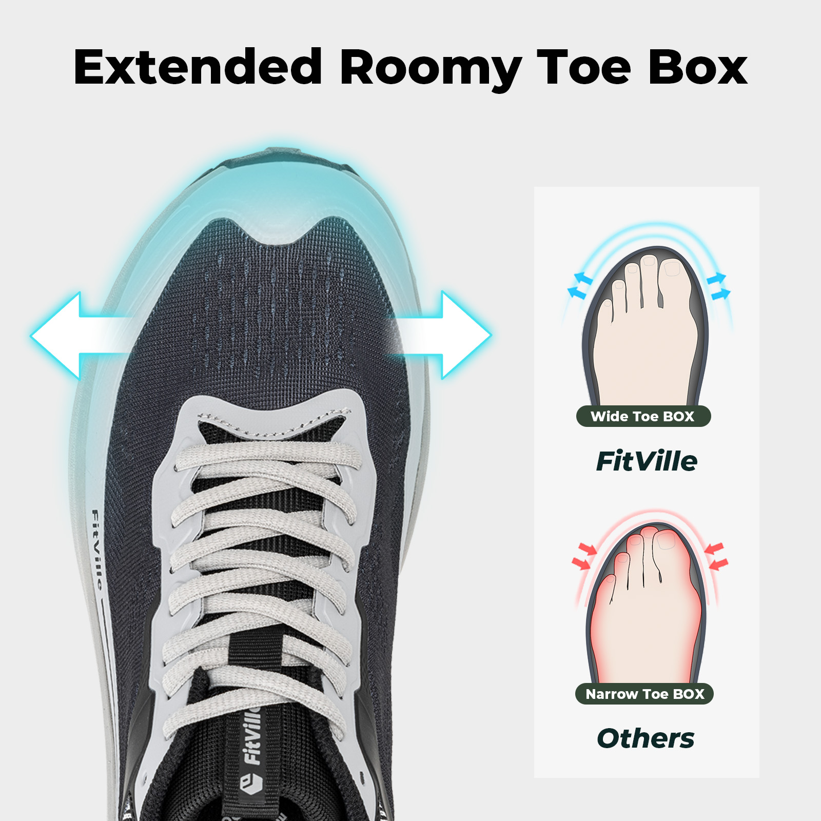 ฟิตวิลล์ ไวด์ รองเท้ากีฬา รองเ - Anti Slip Trail Running Sneakers บทวิจารณ์และราคา