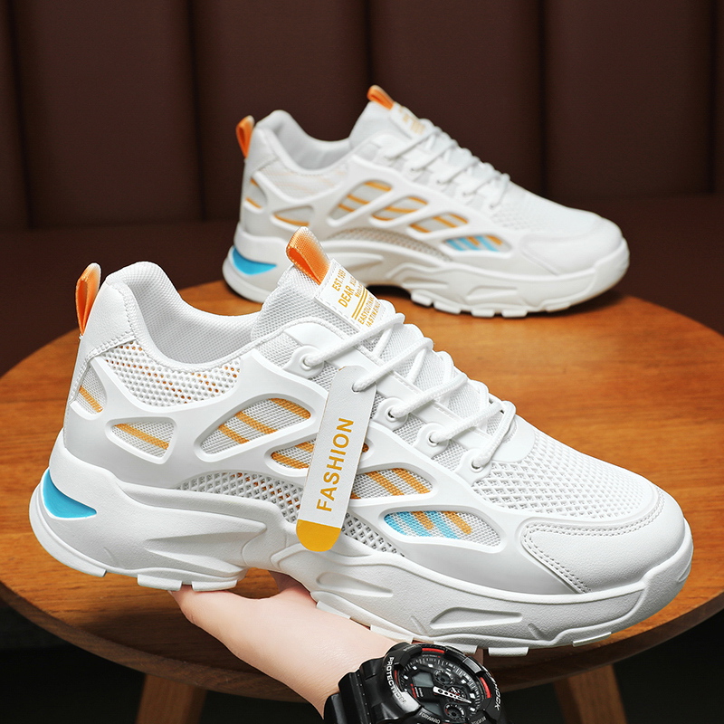 รองเท้าผ้าใบแบบผูกเชือกพื้นหนา - Shock Absorbing Gym Trainers บทวิจารณ์และราคา