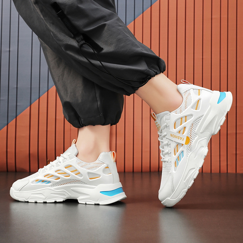 รองเท้าผ้าใบแบบผูกเชือกพื้นหนา - Shock Absorbing Gym Trainers บทวิจารณ์และราคา