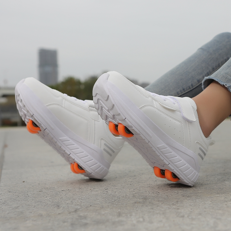 รองเท้าสเก็ตเด็กแบบมีล้อ 4 ล้อ - Running Shoes บทวิจารณ์และราคา